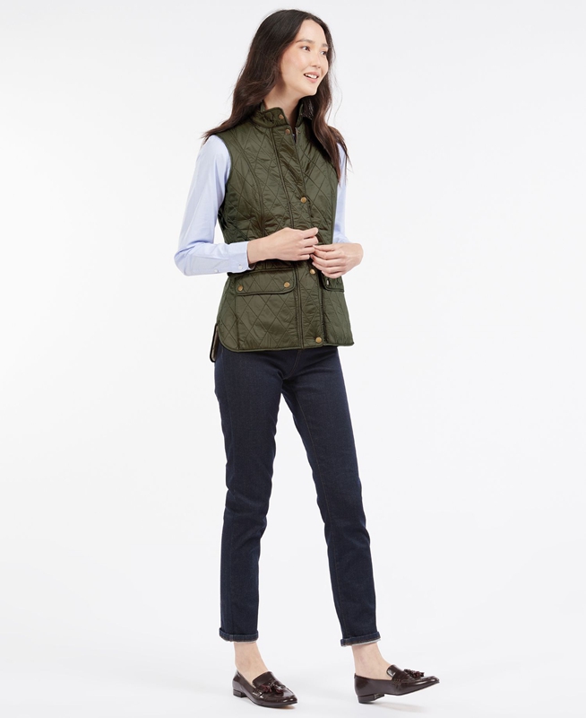 Barbour Weste Wray Női Mellény Zöld | 160852-PXK