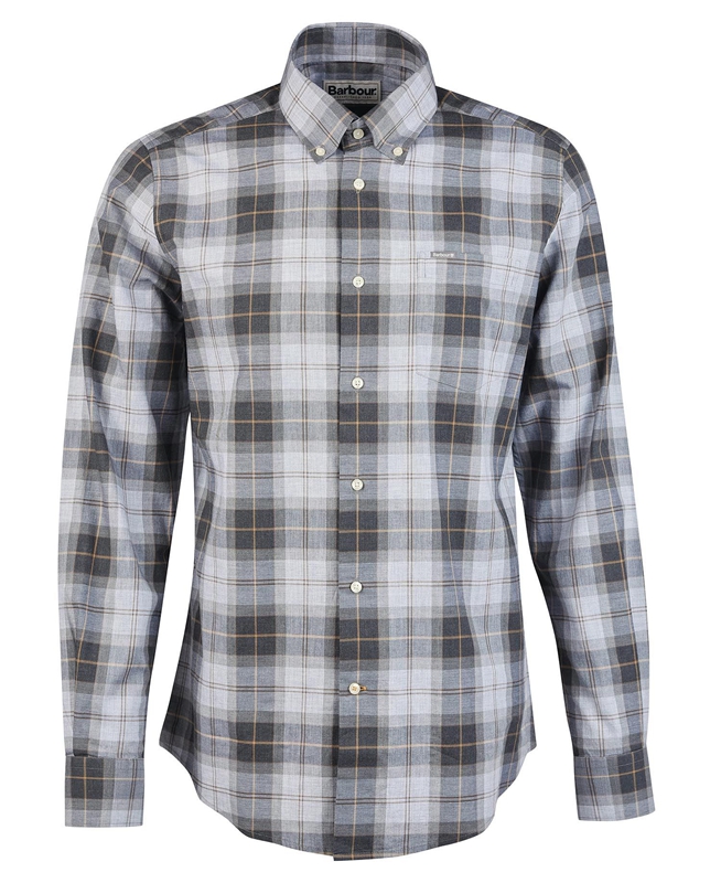 Barbour Wetheram Tailored Férfi Ingek Szürke | 409516-MTJ