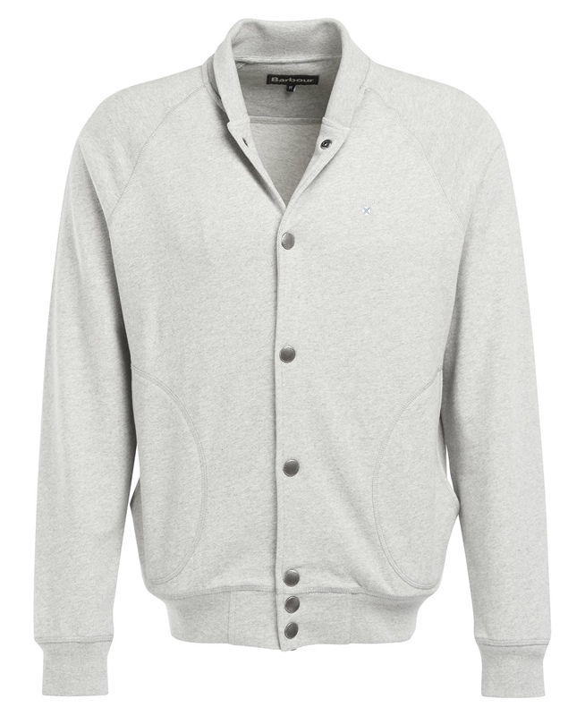 Barbour Whitewell Button Thru Férfi Pulóverek Szürke | 640529-SWJ