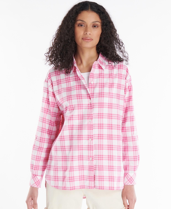 Barbour Willowherb Női Ingek Rózsaszín | 420563-MCQ