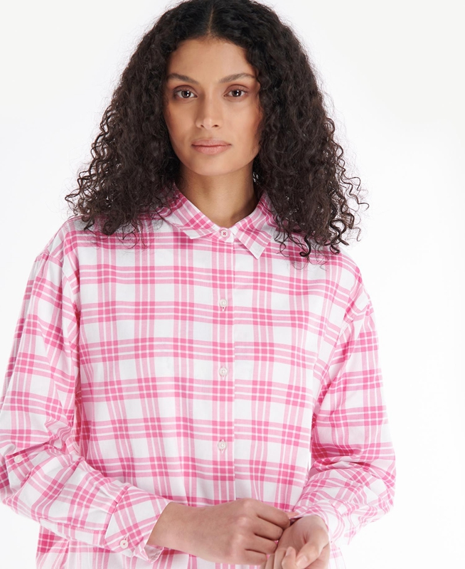Barbour Willowherb Női Ingek Rózsaszín | 420563-MCQ