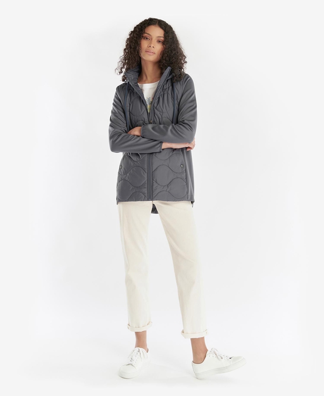 Barbour Willowherb Quilted Női Pulóverek Szürke | 927140-EWN