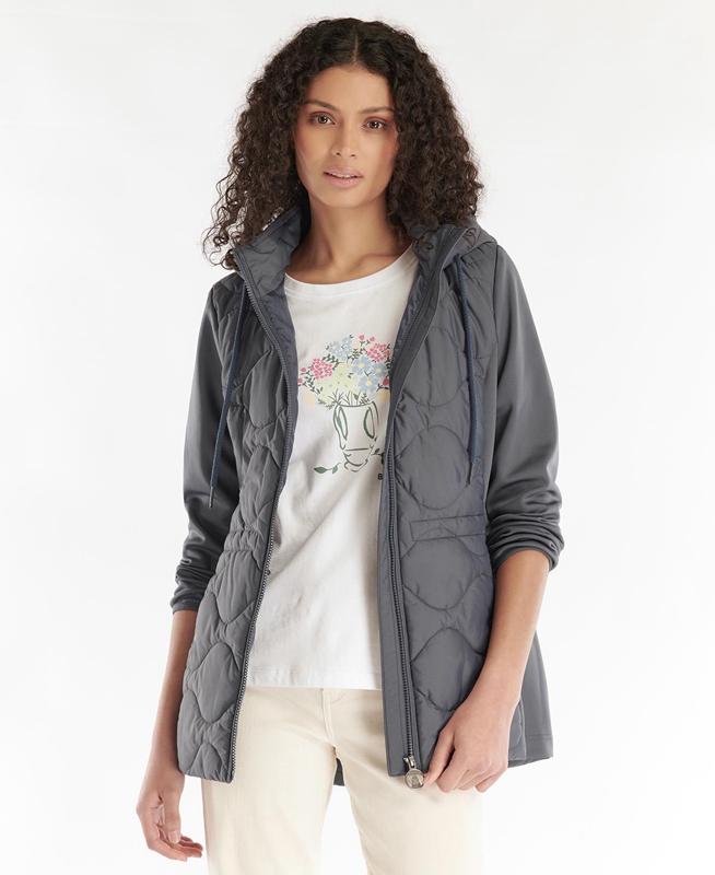 Barbour Willowherb Quilted Női Pulóverek Szürke | 927140-EWN