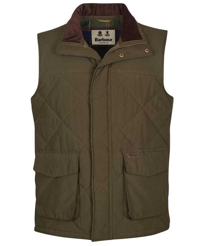 Barbour Winterdale Férfi Mellény Olivazöld | 298150-GWC