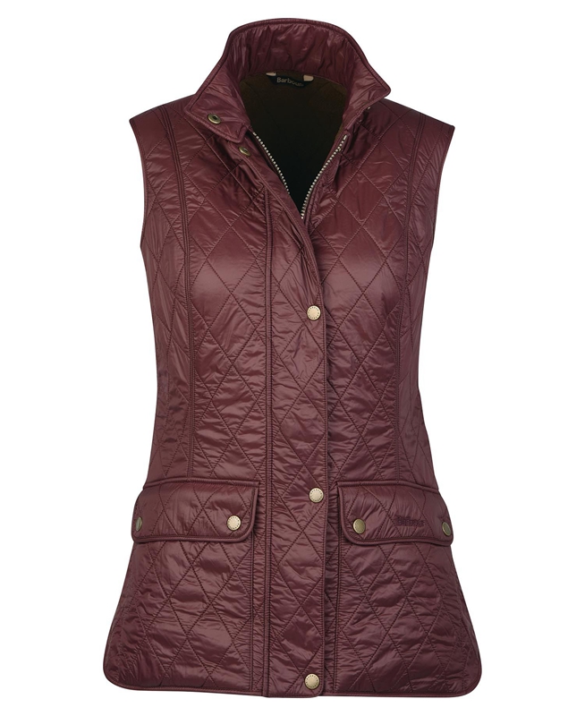 Barbour Wray Női Mellény Bordó | 689743-FNX