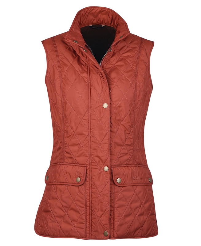 Barbour Wray Női Mellény Piros | 178430-VPK