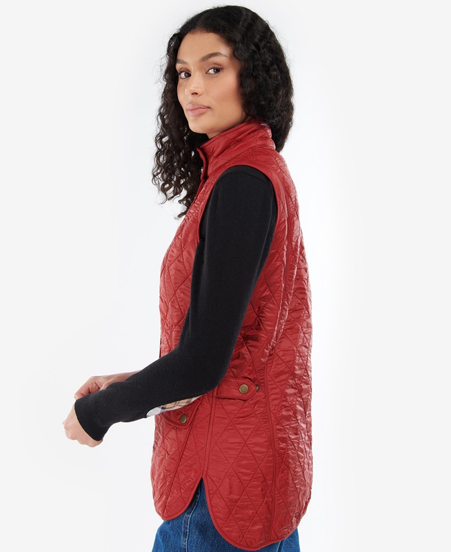 Barbour Wray Női Mellény Piros | 876205-XCO