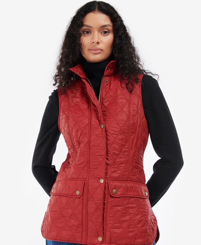 Barbour Wray Női Mellény Piros | 876205-XCO
