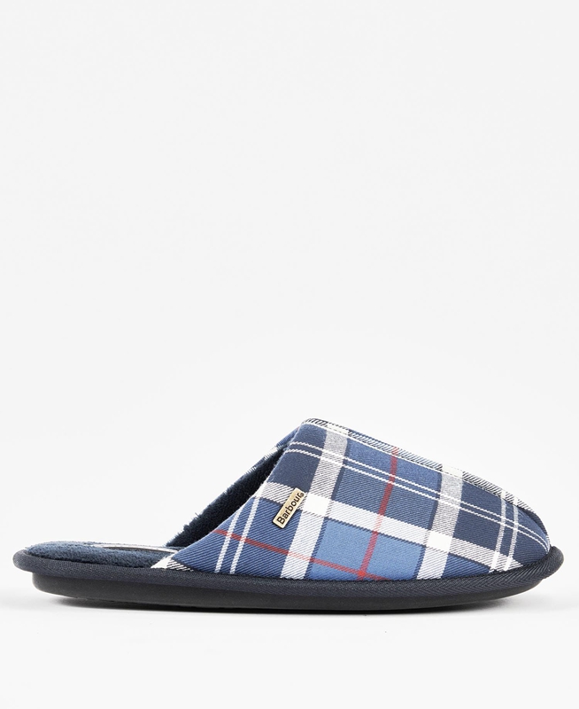 Barbour Young Férfi Papucs Kék | 346078-ENJ