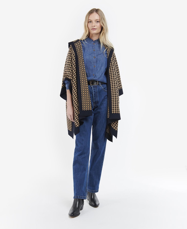 Barbour Zenia Cape Női Pulóverek Színes | 873205-JLZ