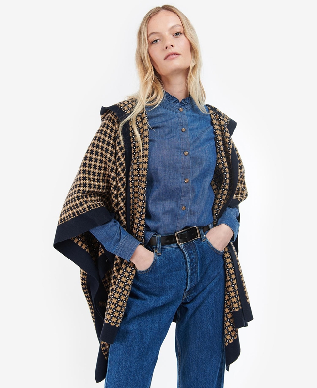 Barbour Zenia Cape Női Pulóverek Színes | 873205-JLZ