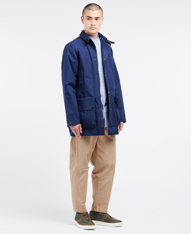 Barbour x Ally Capellino Back Férfi Alkalmi Dzsekik Sötétkék | 148976-WLU