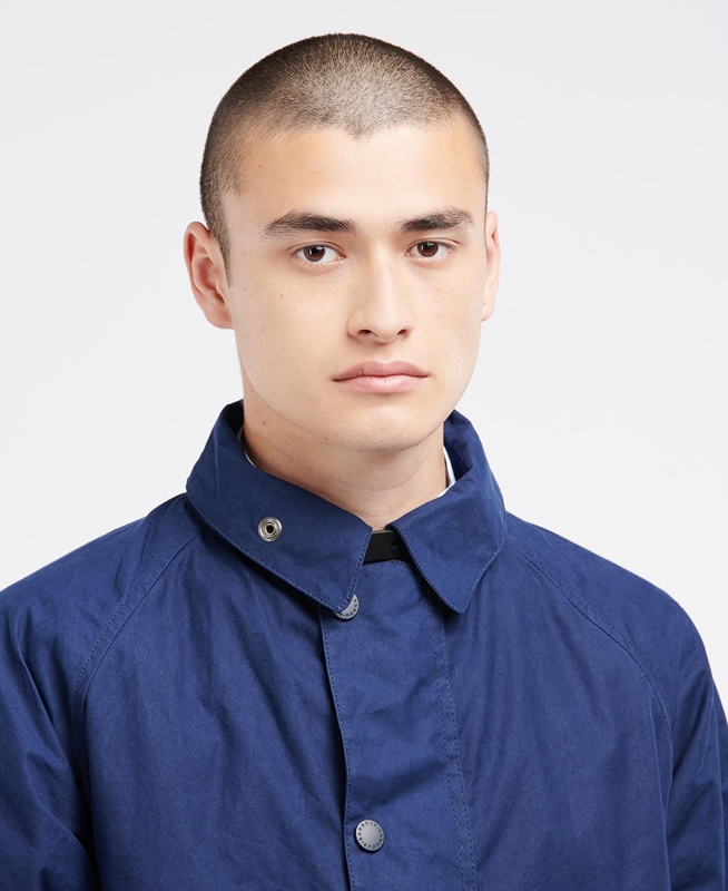 Barbour x Ally Capellino Back Férfi Alkalmi Dzsekik Sötétkék | 148976-WLU