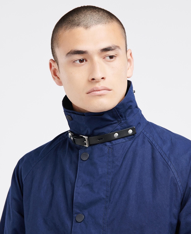 Barbour x Ally Capellino Back Férfi Alkalmi Dzsekik Sötétkék | 148976-WLU