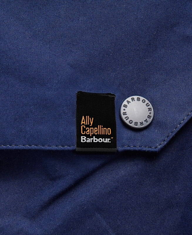 Barbour x Ally Capellino Back Férfi Alkalmi Dzsekik Sötétkék | 148976-WLU