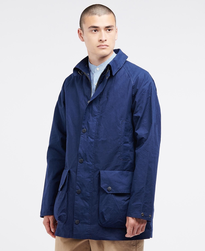 Barbour x Ally Capellino Back Férfi Alkalmi Dzsekik Sötétkék | 148976-WLU