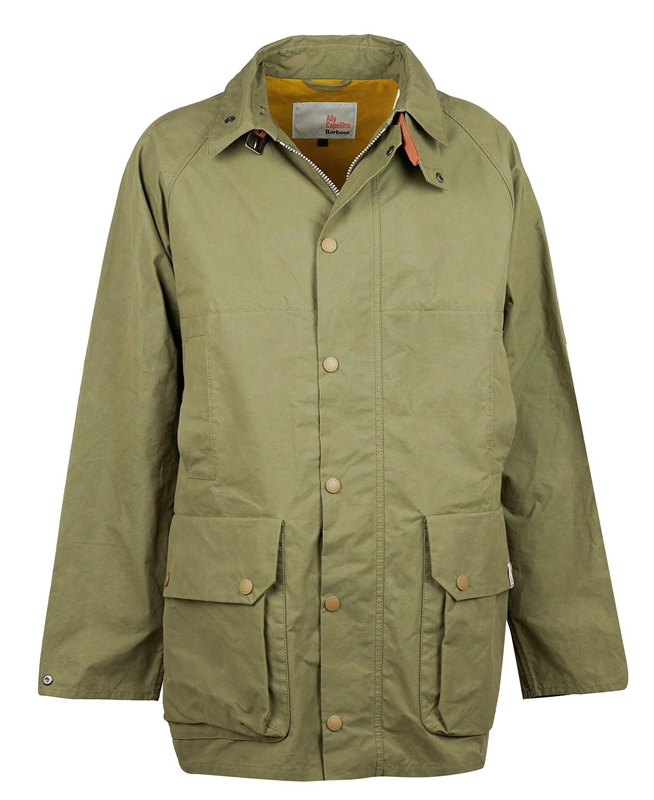 Barbour x Ally Capellino Back Férfi Alkalmi Dzsekik Olivazöld | 364709-QTP