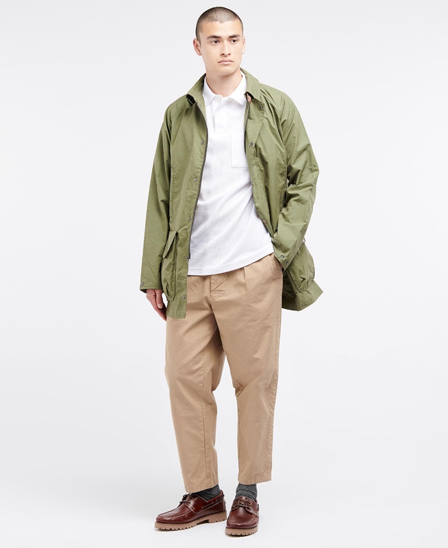 Barbour x Ally Capellino Back Férfi Alkalmi Dzsekik Olivazöld | 364709-QTP