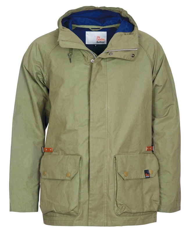 Barbour x Ally Capellino Ernest Férfi Alkalmi Dzsekik Olivazöld | 648513-VPA