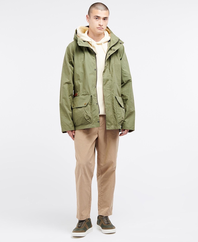 Barbour x Ally Capellino Ernest Férfi Alkalmi Dzsekik Olivazöld | 648513-VPA