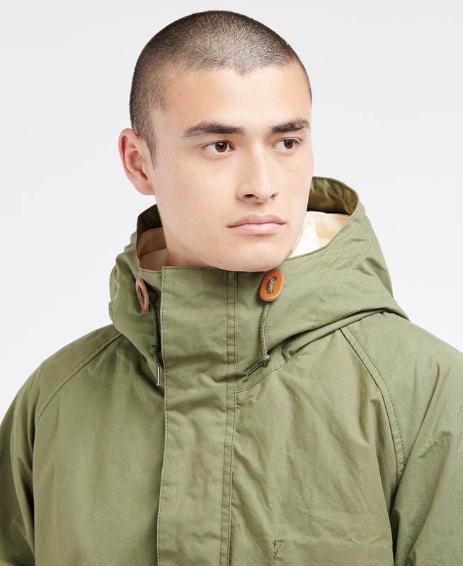 Barbour x Ally Capellino Ernest Férfi Alkalmi Dzsekik Olivazöld | 648513-VPA