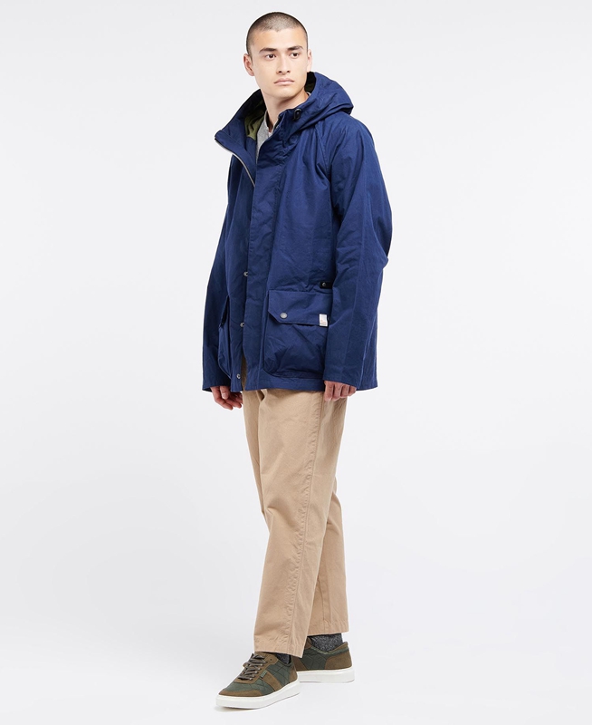 Barbour x Ally Capellino Ernest Férfi Alkalmi Dzsekik Sötétkék | 896214-OXP