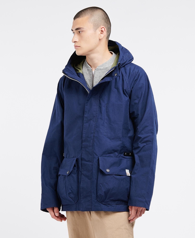 Barbour x Ally Capellino Ernest Férfi Alkalmi Dzsekik Sötétkék | 896214-OXP