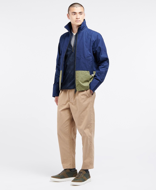 Barbour x Ally Capellino Hand Férfi Alkalmi Dzsekik Sötétkék | 158634-RVD