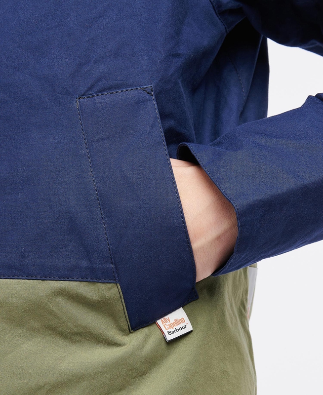 Barbour x Ally Capellino Hand Férfi Alkalmi Dzsekik Sötétkék | 158634-RVD