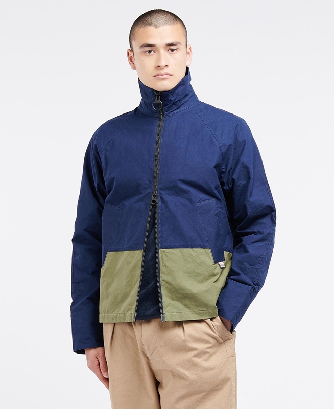 Barbour x Ally Capellino Hand Férfi Alkalmi Dzsekik Sötétkék | 158634-RVD