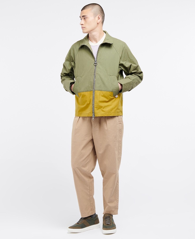 Barbour x Ally Capellino Hand Férfi Alkalmi Dzsekik Olivazöld | 587913-OXF