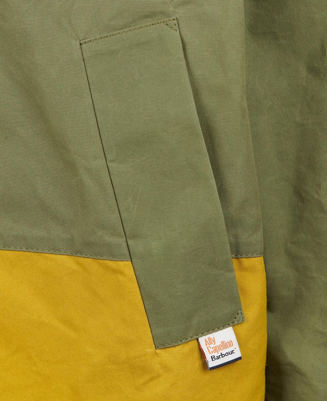 Barbour x Ally Capellino Hand Férfi Alkalmi Dzsekik Olivazöld | 587913-OXF
