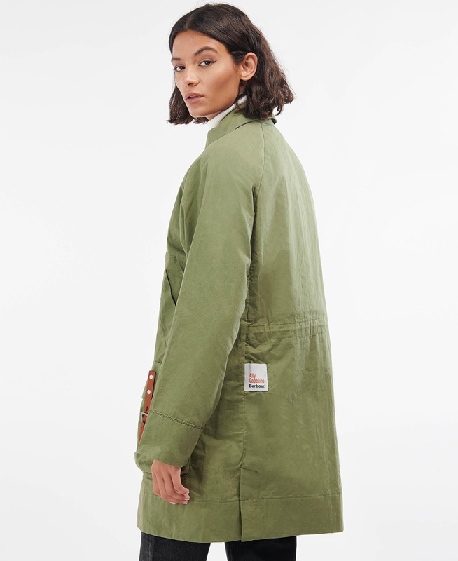 Barbour x Ally Capellino Step Női Alkalmi Dzsekik Zöld | 734590-AHB