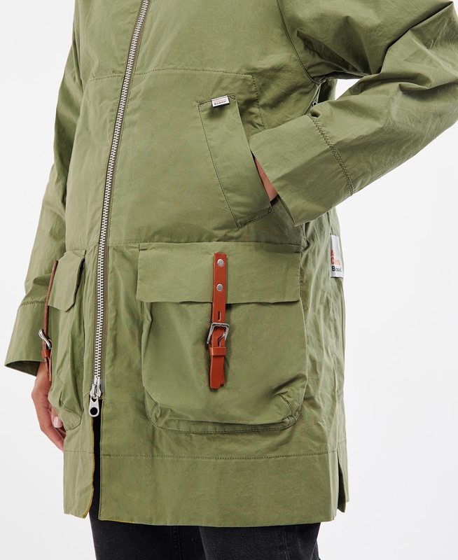 Barbour x Ally Capellino Step Női Alkalmi Dzsekik Zöld | 734590-AHB