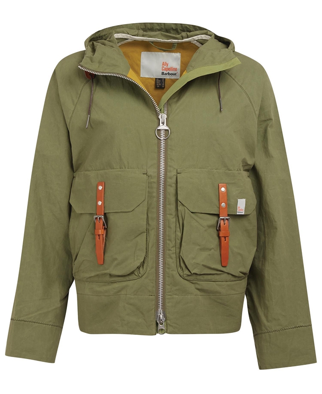 Barbour x Ally Capellino Tip Női Alkalmi Dzsekik Zöld | 061472-WTZ