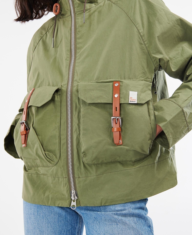Barbour x Ally Capellino Tip Női Alkalmi Dzsekik Zöld | 061472-WTZ