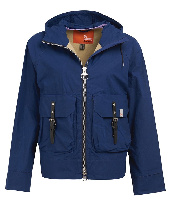 Barbour x Ally Capellino Tip Női Alkalmi Dzsekik Sötétkék | 923051-NTU