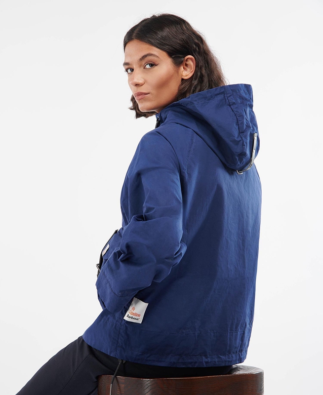 Barbour x Ally Capellino Tip Női Alkalmi Dzsekik Sötétkék | 923051-NTU