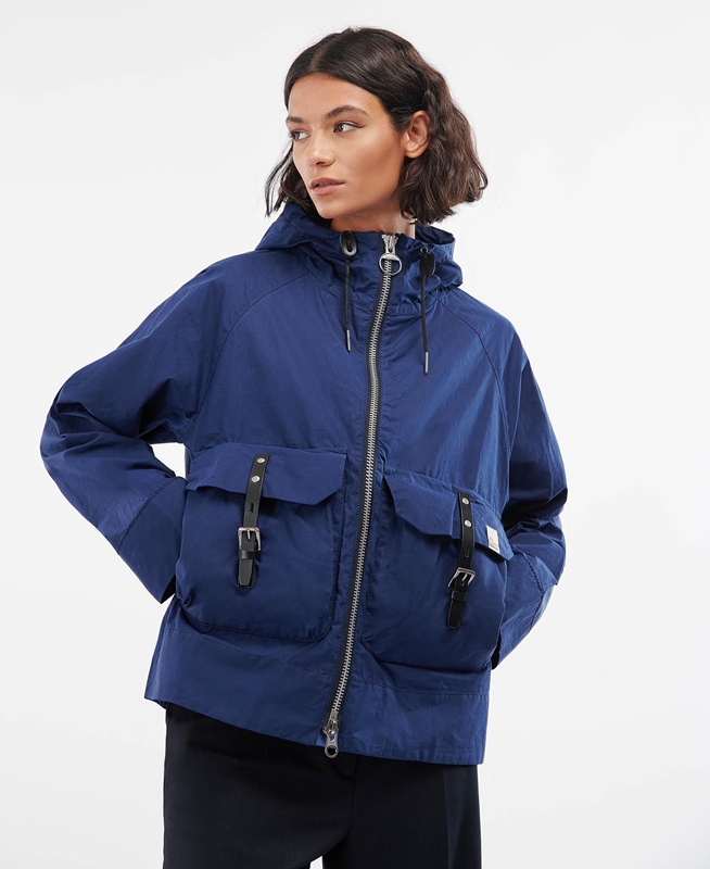Barbour x Ally Capellino Tip Női Alkalmi Dzsekik Sötétkék | 923051-NTU